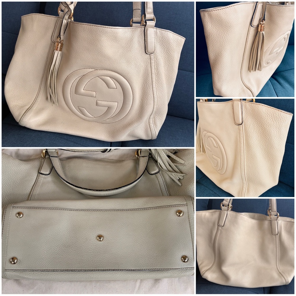 🤍 Gucci Soho Ivory Tote Bag - Picture 16 of 17